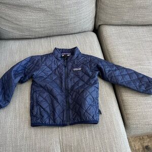 Patagonia Quilted Nano Puff Jacket Navy Blue Kids 2T Lightweight Warm Outerwear